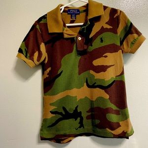 Boys Polo Ralph Lauren Camo Polo 3T